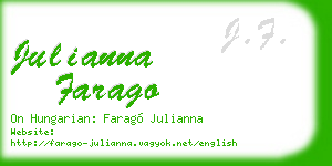 julianna farago business card